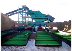 1m X 16m PE পৃষ্ঠ নীল রঙের স্বর্ণের প্যানিং কার্পেট স্বর্ণ খনির জন্য