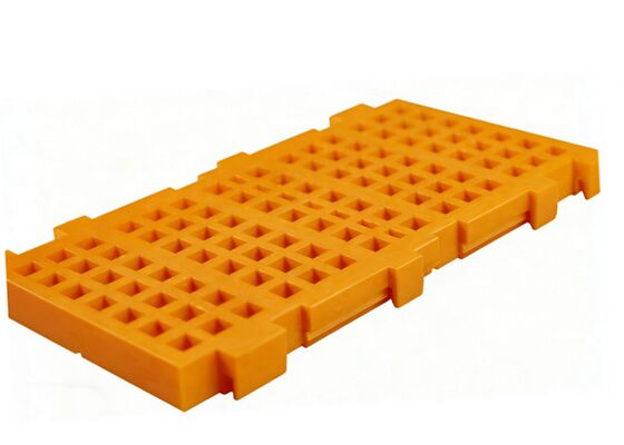 Custom 610x300x50mm Red Modular Rubber Screen Mat for Iron Ore Classification ASTM Technical