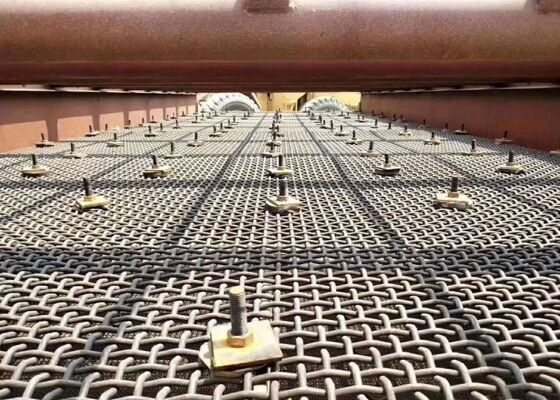 High Wear Resistant High Manganese Steel Woven Wire Mesh for Mining and Quarry Screening