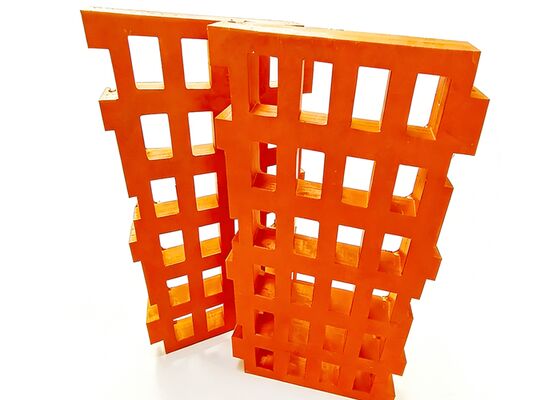LS Series Abrasion-Resistant Black Modular Rubber Screen Panel 305x610mm for Mining ISO9001 Technical