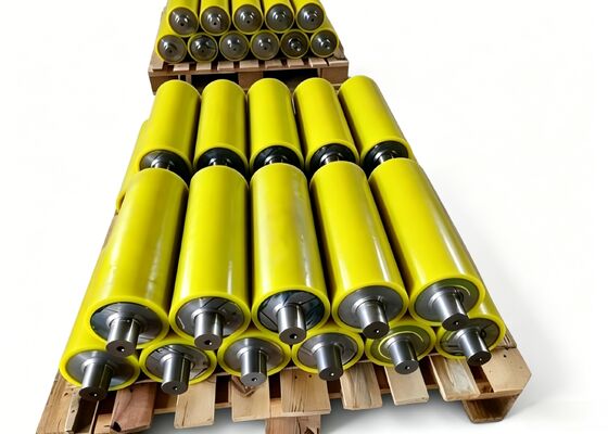 Conveyor System Spare Part Rubber Disc Return Idler Roller