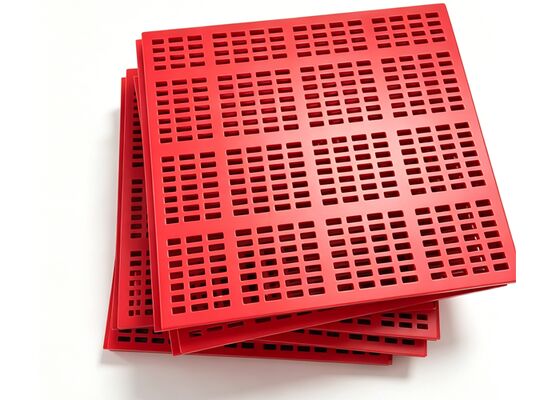 Red Color Wear Resistant Polyurethane Screen Panel for Mining Machine Sifting