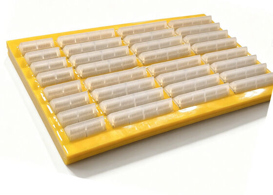 Wear Resistant Polyurethane Flip Flow Relaxation Screen for Wet Sticky Materials