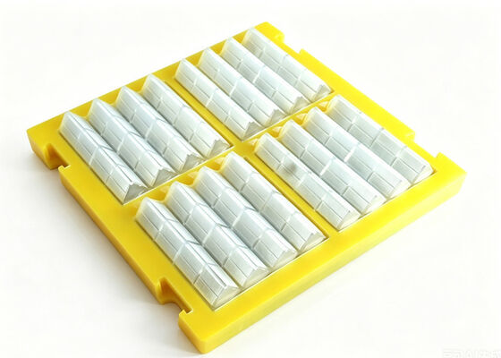 Heavy-Duty PIPO Style Polyurethane Screen Panel with Reinforced Mounting for High Impact Primary Screening