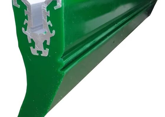 Polyurethane Conveyor Belt Scraper Red Blade Impact Resistant Mining Wear Part