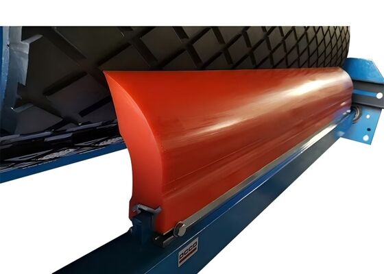Polyurethane Primary Belt Cleaner Orange Blade Wear Resistant Mining Conveyor Part