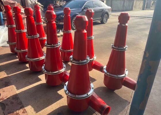 Mining Slurry Hydrocyclone Separator Heavy Duty PU Cyclone For Iron Ore Beneficiation