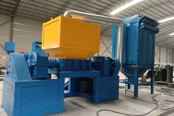 Double Shaft Shredder 200mm Diameter Shaft for Heavy Loads