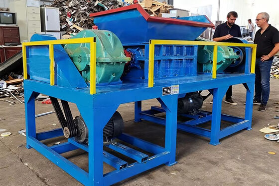 380V/50Hz Double Shaft Shredder for European Recycling Plant