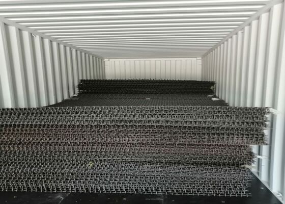 High Wear Resistant High Manganese Steel Woven Wire Mesh for Mining and Quarry Screening