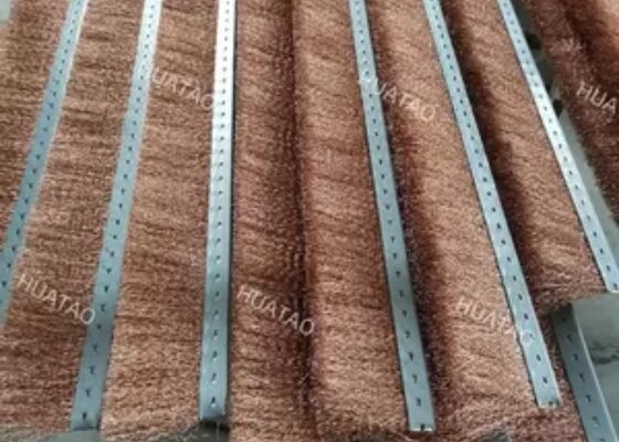 Continuous Press Steel Belt Cleaning Brush, High Temperature Nylon Filament, Custom Length For Wood Panel Line