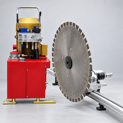 Heavy-Duty Hydraulic Wall Saw With Variable Frequency Motor For Cutting And Demolition