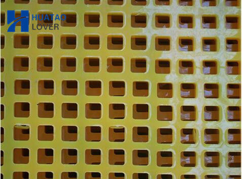 Vibrating Screens PU Screen Panel with Polyurethane Material and Embedded Steel Frame for Mineral Processing Featuring Self-Cleaning Apertures and Wide Range 5-50mm