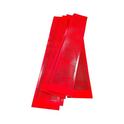 পলিউরেথেন ফ্লিপ-ফ্লপ স্ক্রিন জাল 8 মিমি অ্যাপারচার এবং 300 মিমি প্রস্থের দক্ষ ভিজা খনি প্রক্রিয়াকরণের জন্য