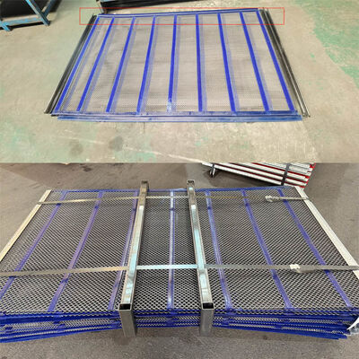 ক্রাশার স্ব-পরিচ্ছন্নতা স্ক্রিন জাল সঙ্গে Wrap এজ কম্পনশীল স্ক্রিন জাল মধ্যে quarrying এবং সমষ্টিগত প্রক্রিয়াকরণ