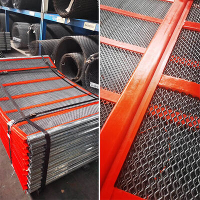 পলি রিপল স্ব-পরিষ্কারের তারের জাল কালো কম্পনকারী কভারি মাইনিং সিভিংয়ের জন্য