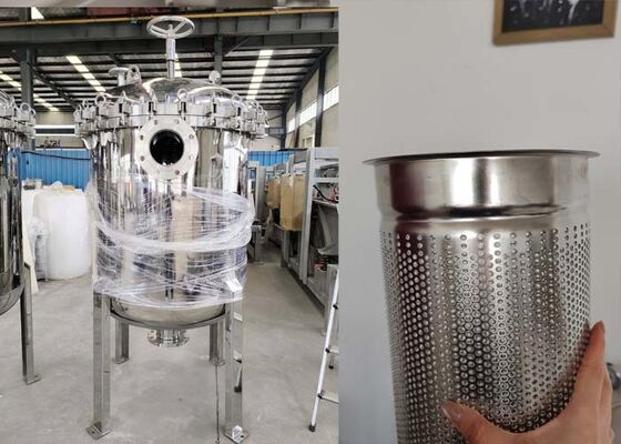 এসএস ফিল্টার হাউজিং 5 মাইক্রন মাল্টি ব্যাগ ফিল্টার লেপ পেইন্ট ফিল্টারিং জন্য