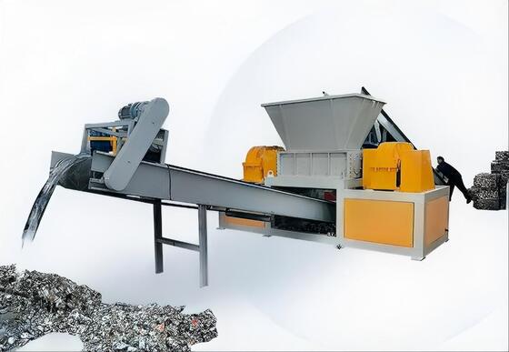 ভারী দায়িত্ব ডুয়াল শ্যাফ্ট Shredder 600mm রটার কাঠ প্যালেট জন্য